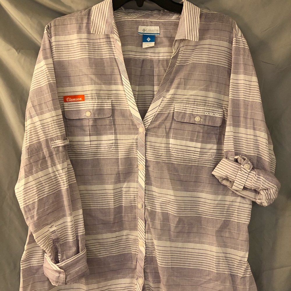 Columbia Clemson button-up shirt